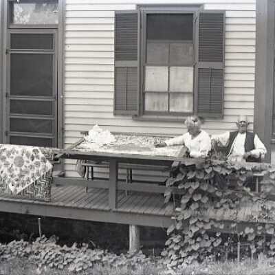 Negative, glass plate