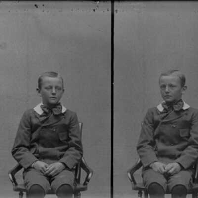 Negative, glass plate