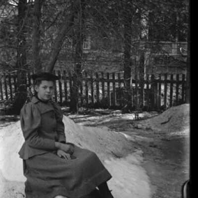 Negative, glass plate