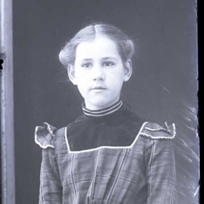 Negative, glass plate