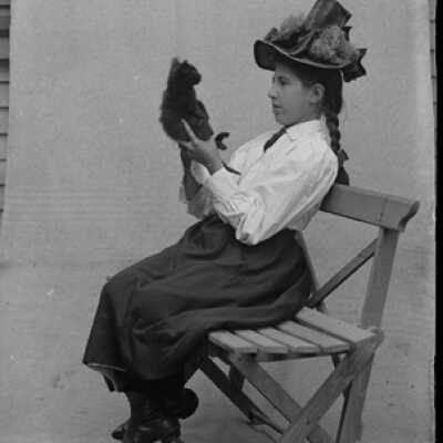 Negative, glass plate