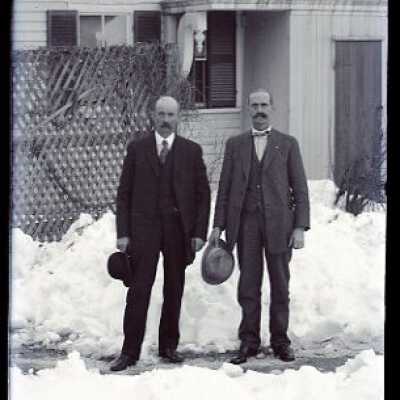 Negative, glass plate