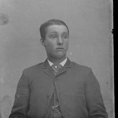 Negative, glass plate