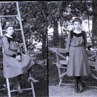 Negative, glass plate