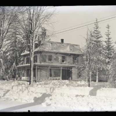Negative, glass plate
