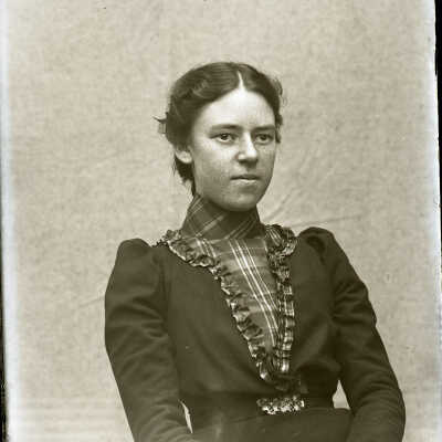 Negative, glass plate