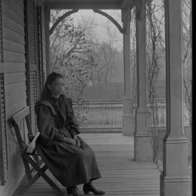Negative, glass plate