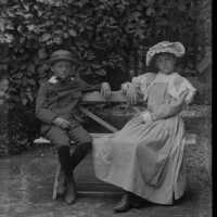 Negative, glass plate