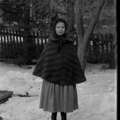 Negative, glass plate