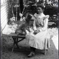 Negative, glass plate