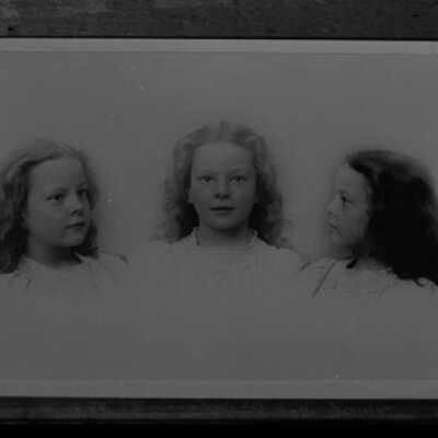 Negative, glass plate
