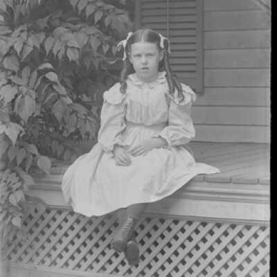 Negative, glass plate