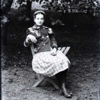 Negative, glass plate