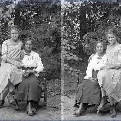 Negative, glass plate