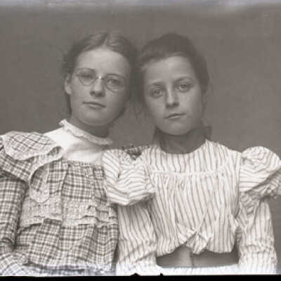 Negative, glass plate