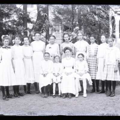 Negative, glass plate
