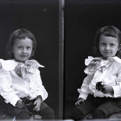 Negative, glass plate