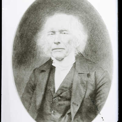 Negative, glass plate