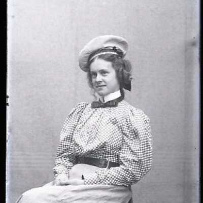 Negative, glass plate