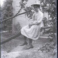 Negative, glass plate