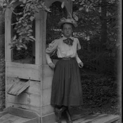 Negative, glass plate
