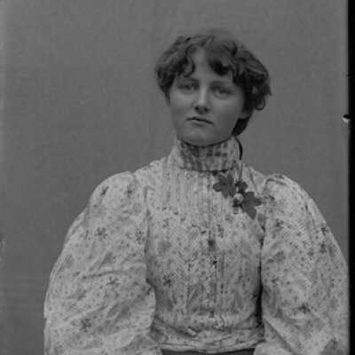 Negative, glass plate