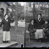 Negative, glass plate