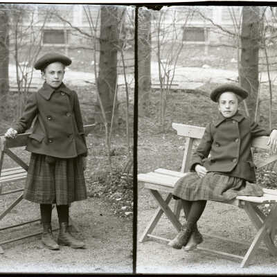 negative, glass plate