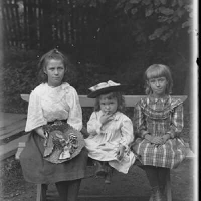 Negative, glass plate