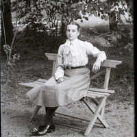 Negative, glass plate