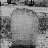Negative, glass plate