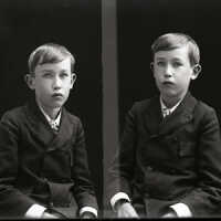 Negative, glass plate