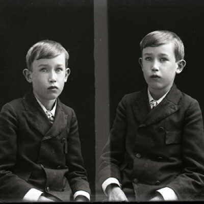 Negative, glass plate