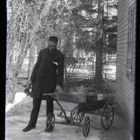 Negative, glass plate