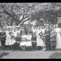 Negative, glass plate