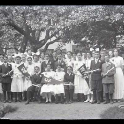 Negative, glass plate