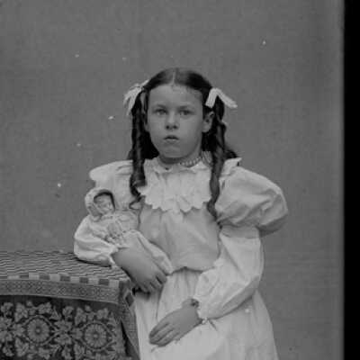 Negative, glass plate