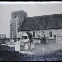 Negative, glass plate