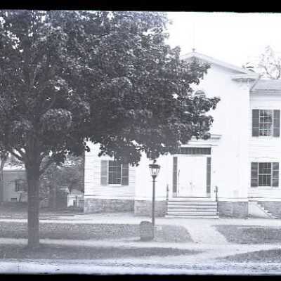 Negative, glass plate