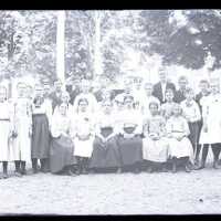 Negative, glass plate