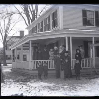 Negative, glass plate