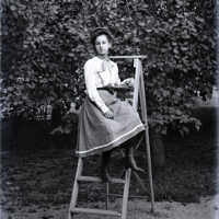 Negative, glass plate