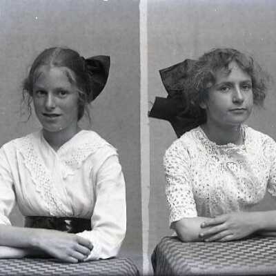 Negative, glass plate