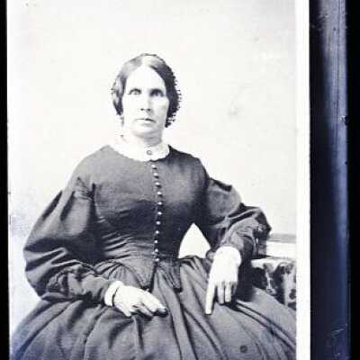 Negative, glass plate