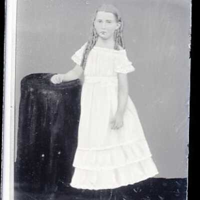 Negative, glass plate