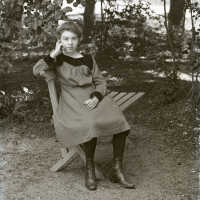 Negative, glass plate