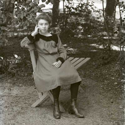Negative, glass plate