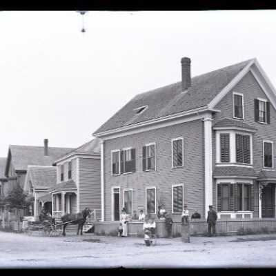 Negative, glass plate
