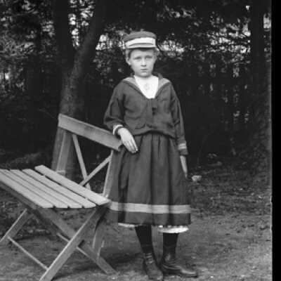 Negative, glass plate