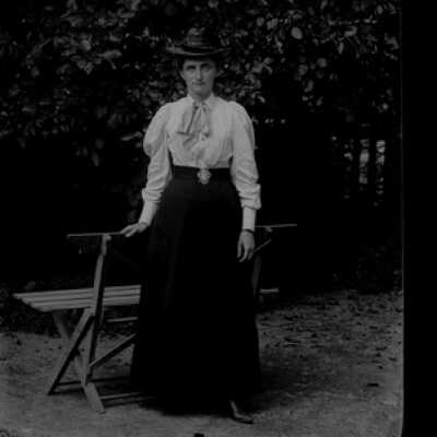 Negative, glass plate